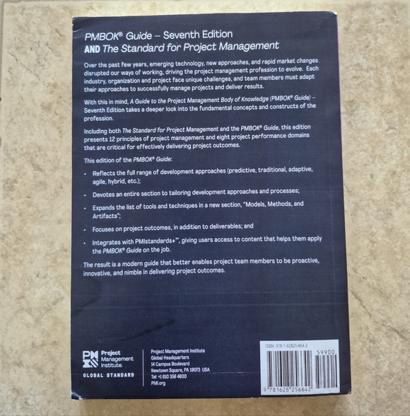 PMBOK Guide Seventh Edition, 7th, Used, Very Good Condition - Picture 5 of 5